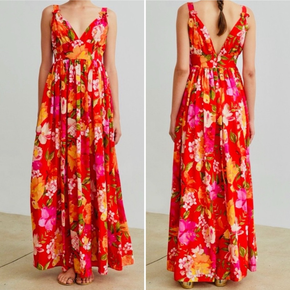 Ronny Kobo Sallee Floral Maxi Dress - XS